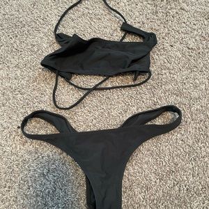 Fox swim bikini dark green